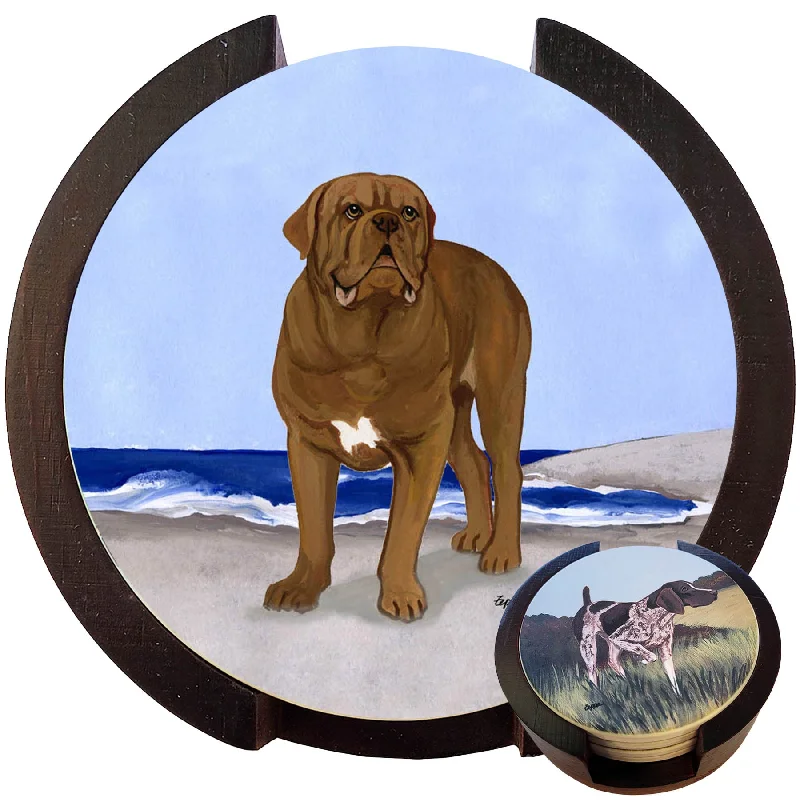 - Winter dog thick down jacketSmall dog clothes- Environmentally friendly pet toy recommendations   - Kitten food   -Fish-containing dog foodDogue de Bordeaux Scenic Bisque Coaster Set