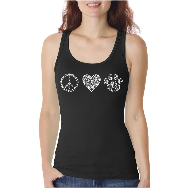 - Winter warm clothes for short-haired dogsPet fashion clothes- Hamster toy recommendations   - Wholesale cat food prices  - High protein dog foodPeace Love Cats  - Women's Word Art Tank Top