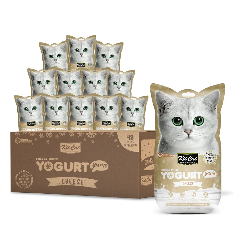 3. **Ingredient-Related**  Pet Clothes- Brand XX cat toy selections3. **Ingredient-Related**  -Grain-free dog food recommendation[CTN OF 48] Kit Cat Freeze Dried Yogurt Yums Cat Treat - Cheese (10pcs/pkt)