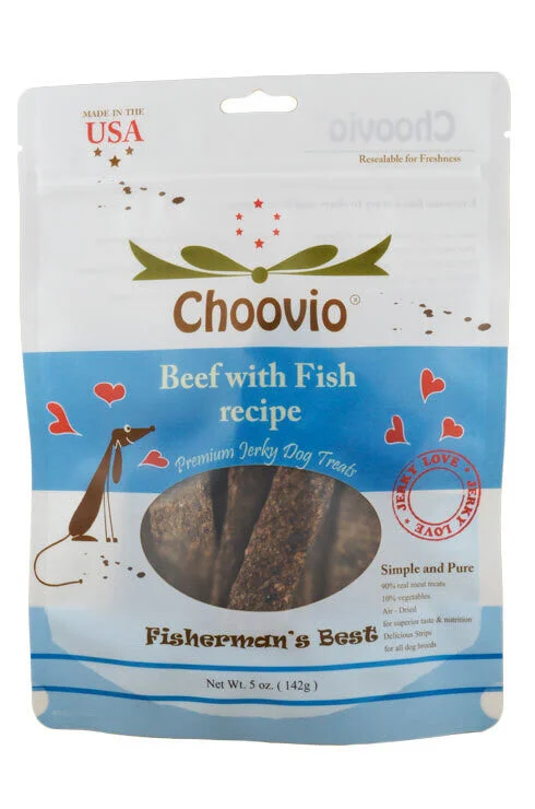 - High protein dog foodPet Christmas clothes- Plush pet toy selection   - Fish-based cat food  - High protein dog foodChoovio Beef With Fish Jerky