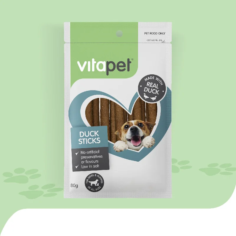 - Special food for puppiesPet easy-to-wear and take-off design clothes- Wooden pet toy recommendations   - Recommended online stores for cat food  - Special food for puppiesVitaPet - JerHigh Duck Sticks Dog Treats (80g)