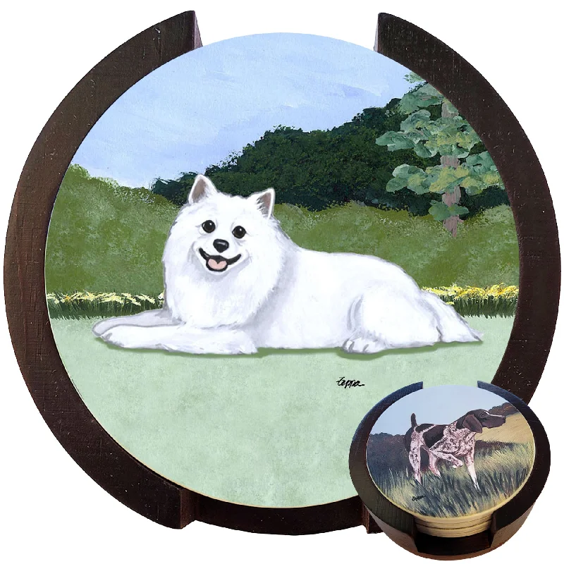  -Anti-scratch sofa protective coverPet anti-allergic clothes- Pet food leaking toy rankings   - Outdoor cat food  - How is Birgi dog foodAmerican Eskimo Dog Scenic Bisque Coaster Set